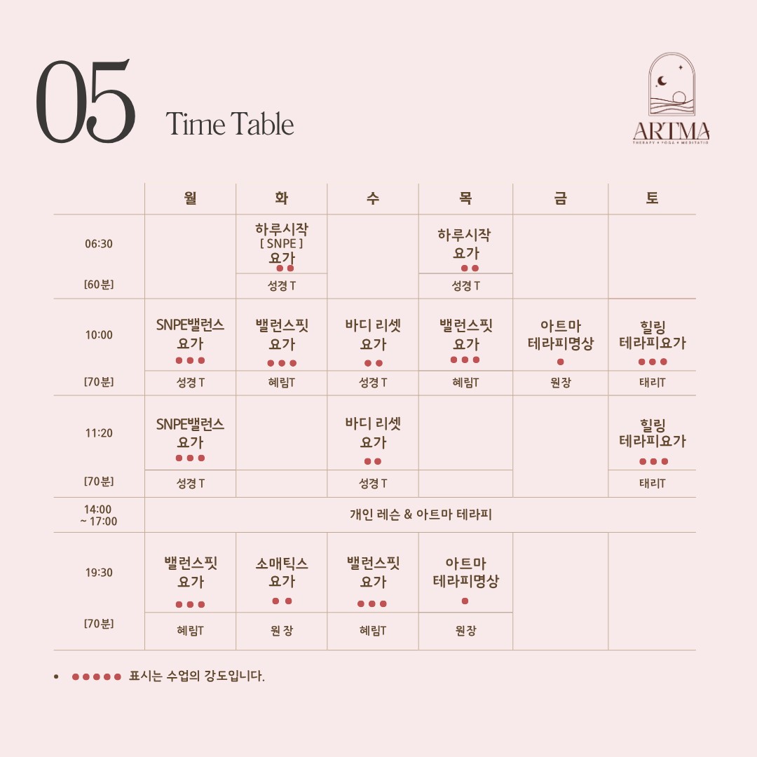 수업소개와 시간표 1